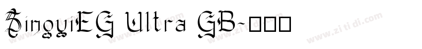 SingyiEG Ultra GB字体转换